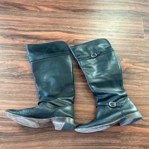 Frye Shirley Riding Boot Black Leather